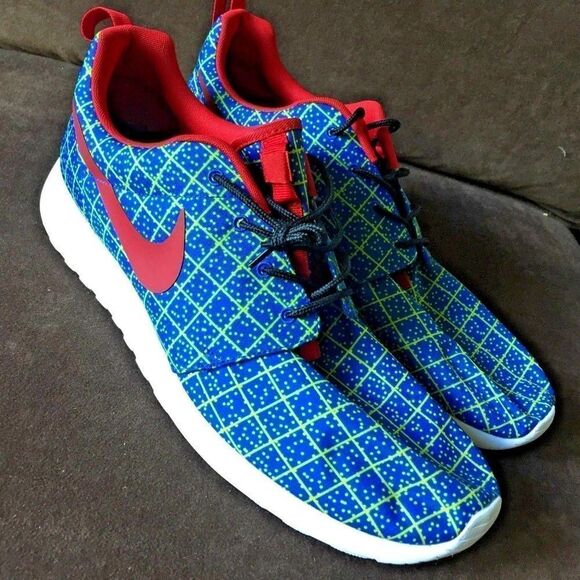 NEW NIKE Promo Tinker Hatfield ROSHE Tech Royal Blue Varsity Red Green 9 US main image 8